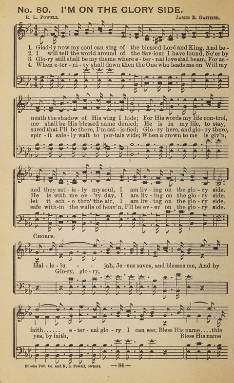 The Eureka Star: An Excellent Collection of Sacred Songs suitable for all Christian Work and Worship page 84