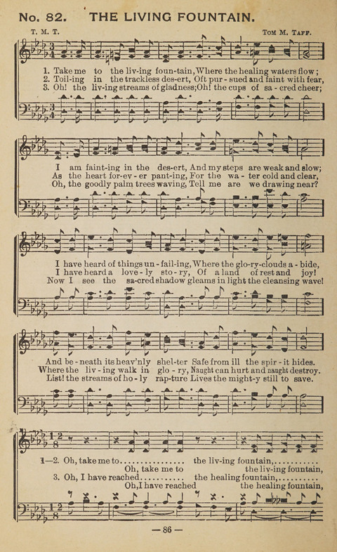 The Eureka Star: An Excellent Collection of Sacred Songs suitable for all Christian Work and Worship page 86