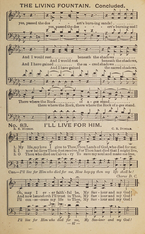The Eureka Star: An Excellent Collection of Sacred Songs suitable for all Christian Work and Worship page 87