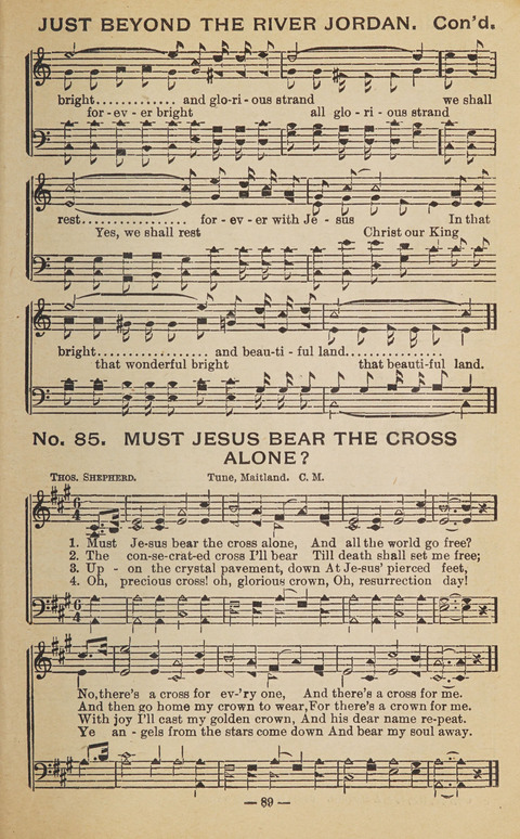 The Eureka Star: An Excellent Collection of Sacred Songs suitable for all Christian Work and Worship page 89