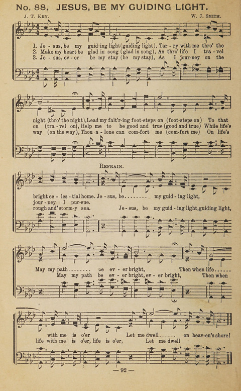 The Eureka Star: An Excellent Collection of Sacred Songs suitable for all Christian Work and Worship page 92