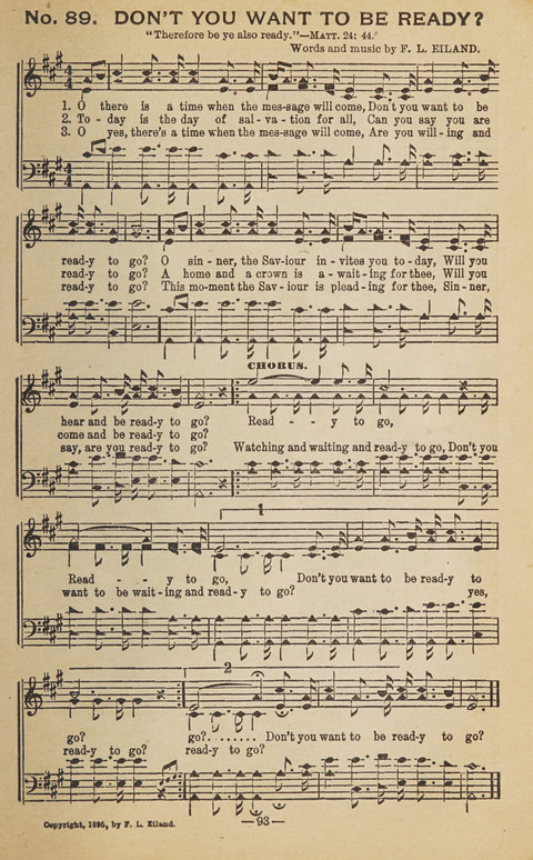 The Eureka Star: An Excellent Collection of Sacred Songs suitable for all Christian Work and Worship page 93