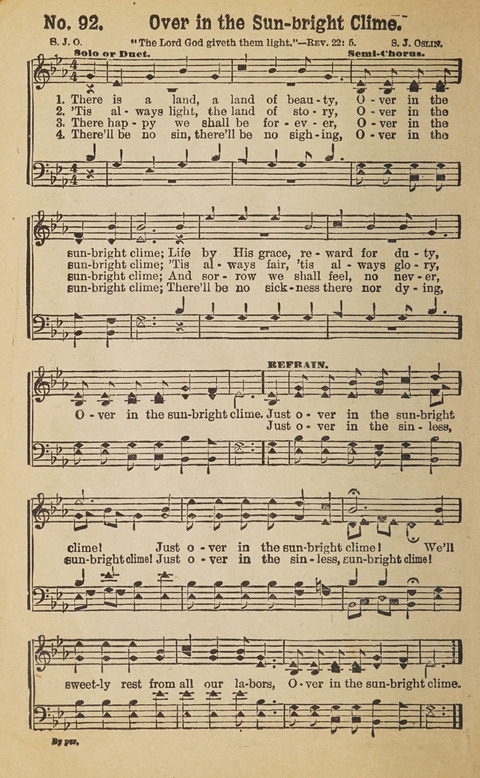 The Eureka Star: An Excellent Collection of Sacred Songs suitable for all Christian Work and Worship page 96