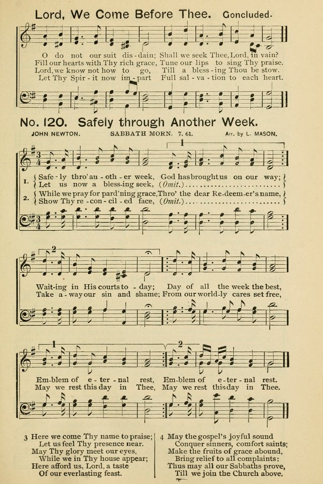 Excellent Songs: for the Church and Sunday School page 107