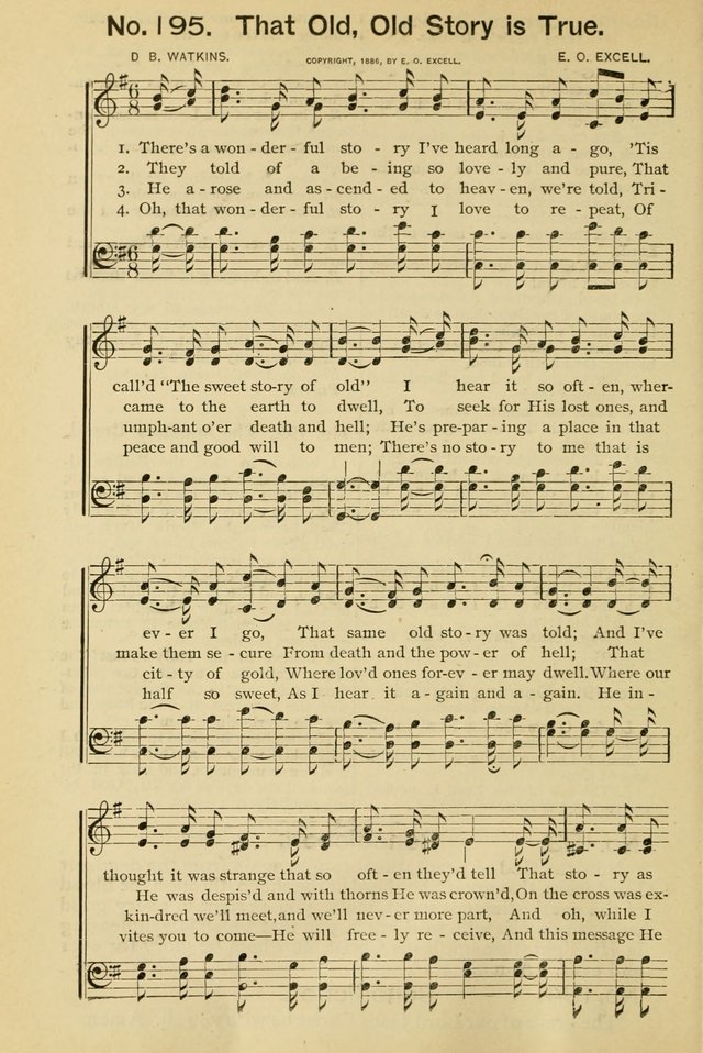Excellent Songs: for the Church and Sunday School page 138