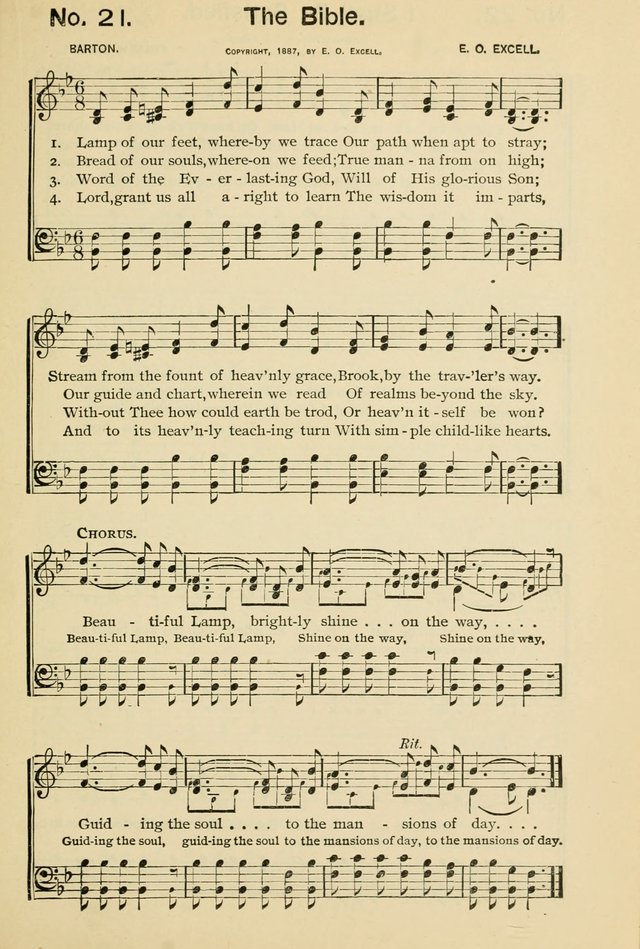 Excellent Songs: for the Church and Sunday School page 21