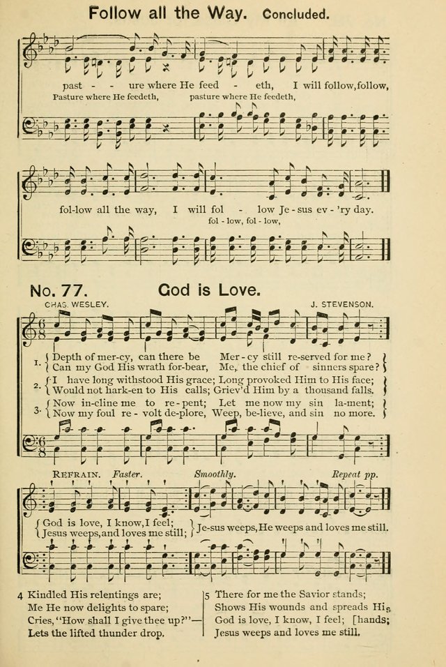 Excellent Songs: for the Church and Sunday School page 77