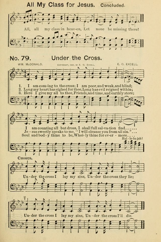 Excellent Songs: for the Church and Sunday School page 79