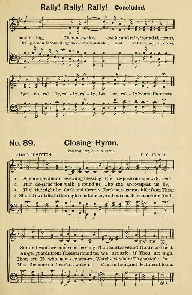 Excellent Songs: for the Church and Sunday School page 89