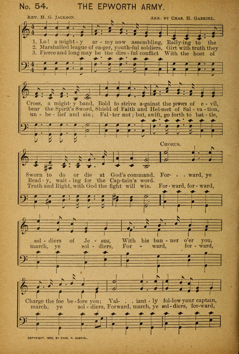 Epworth Songs: For use in the Epworth League, the Junior League, the Sunday-school, and in social services page 56