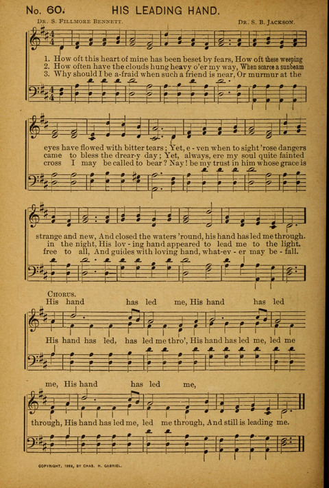 Epworth Songs: For use in the Epworth League, the Junior League, the Sunday-school, and in social services page 60