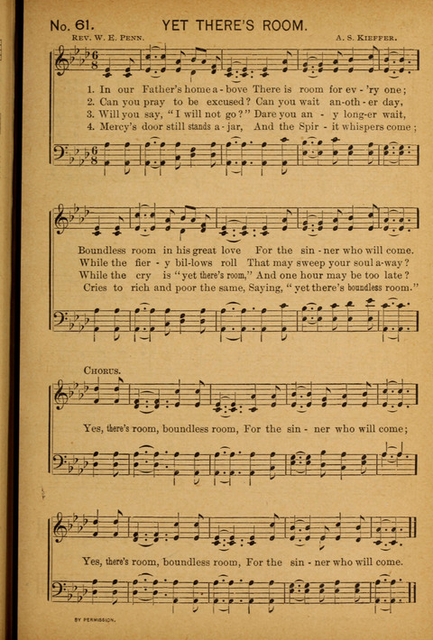 Epworth Songs: For use in the Epworth League, the Junior League, the Sunday-school, and in social services page 61
