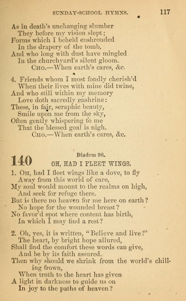 The Eclectic Sabbath School Hymn Book page 117