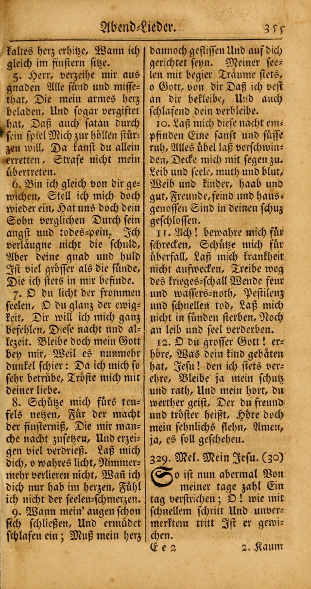 Ein Unpartheyisches Gesang-Buch: enthaltend geistreiche Lieder und Psalmen, zum allgemeinen Gebrauch des wahren Gottesdienstes auf begehren der Brüderschaft der Menoniten Gemeinen... page 435