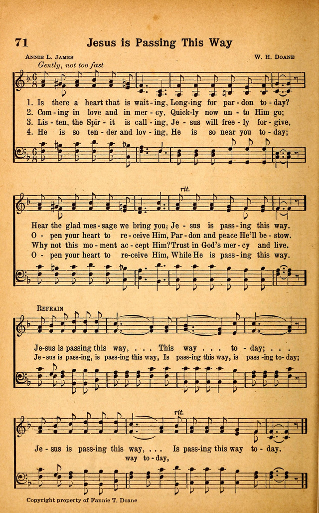Evangel Songs page 70
