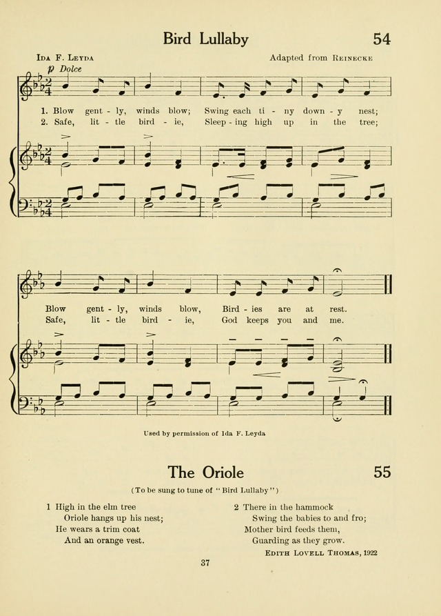 A First Book in Hymns and Worship page 37