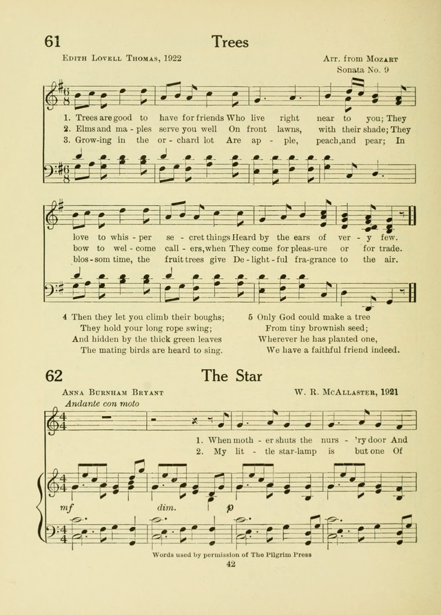 A First Book in Hymns and Worship page 42