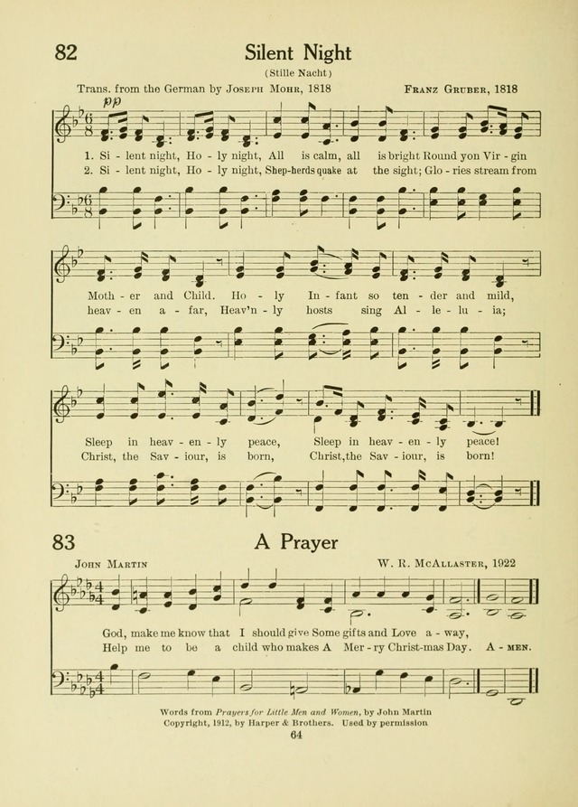 A First Book in Hymns and Worship page 64