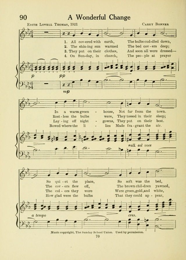A First Book in Hymns and Worship page 70