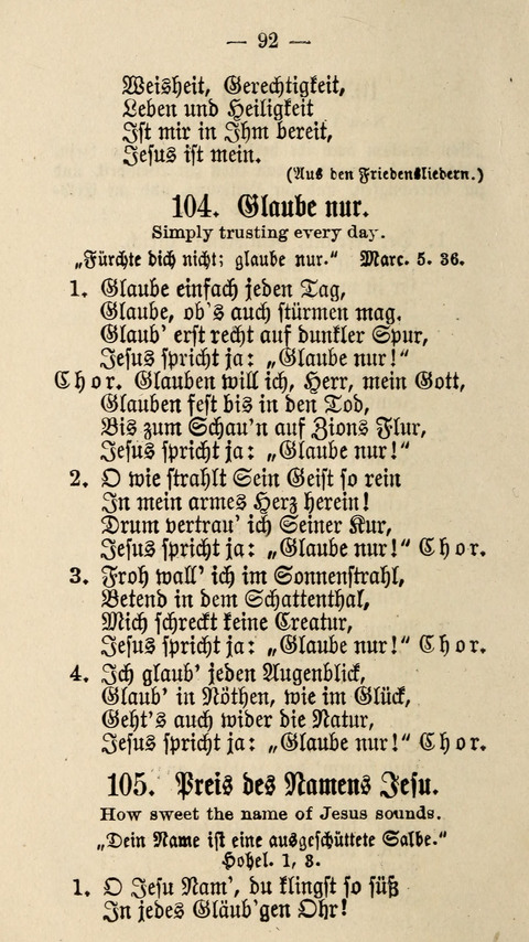 Frohe Botschaft in Liedern: Meist aus englischen Quellen in