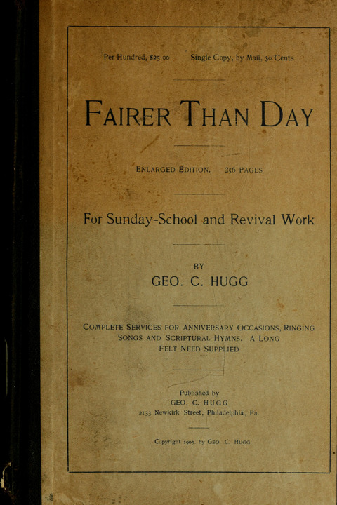 Fairer than Day (Enlarged Edition) page cover