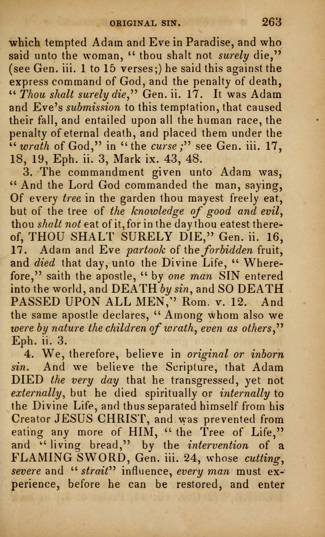 The Faith and Doctrines of the Church of the Eternal Son: intended as a church book for the church of the Eternal Sons generally... to which is added a number of select hymns adapted to the worship... page 263