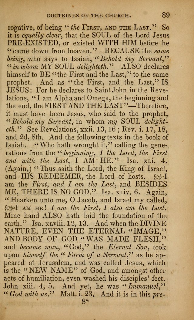 The Faith and Doctrines of the Church of the Eternal Son: intended as a church book for the church of the Eternal Sons generally... to which is added a number of select hymns adapted to the worship... page 89