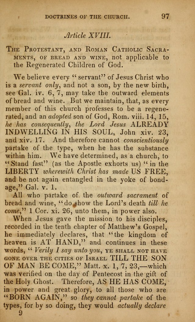 The Faith and Doctrines of the Church of the Eternal Son: intended as a church book for the church of the Eternal Sons generally... to which is added a number of select hymns adapted to the worship... page 97