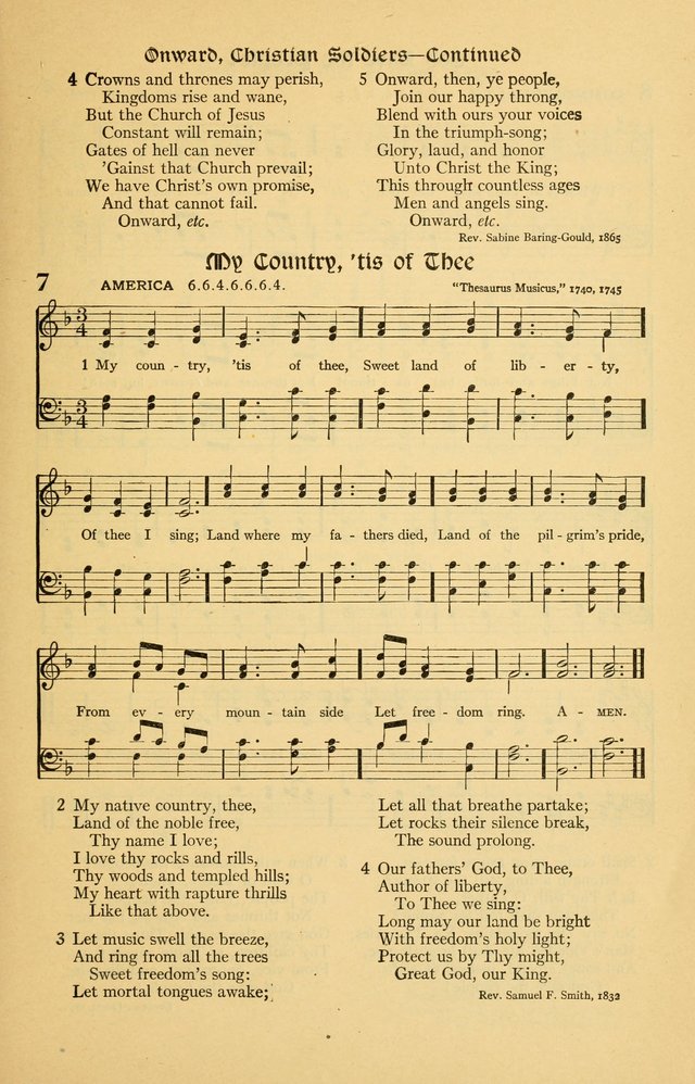 For God and Country: Hymns for use in War Time page 9