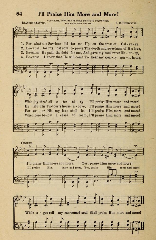 Famous Gospel Hymns page 54