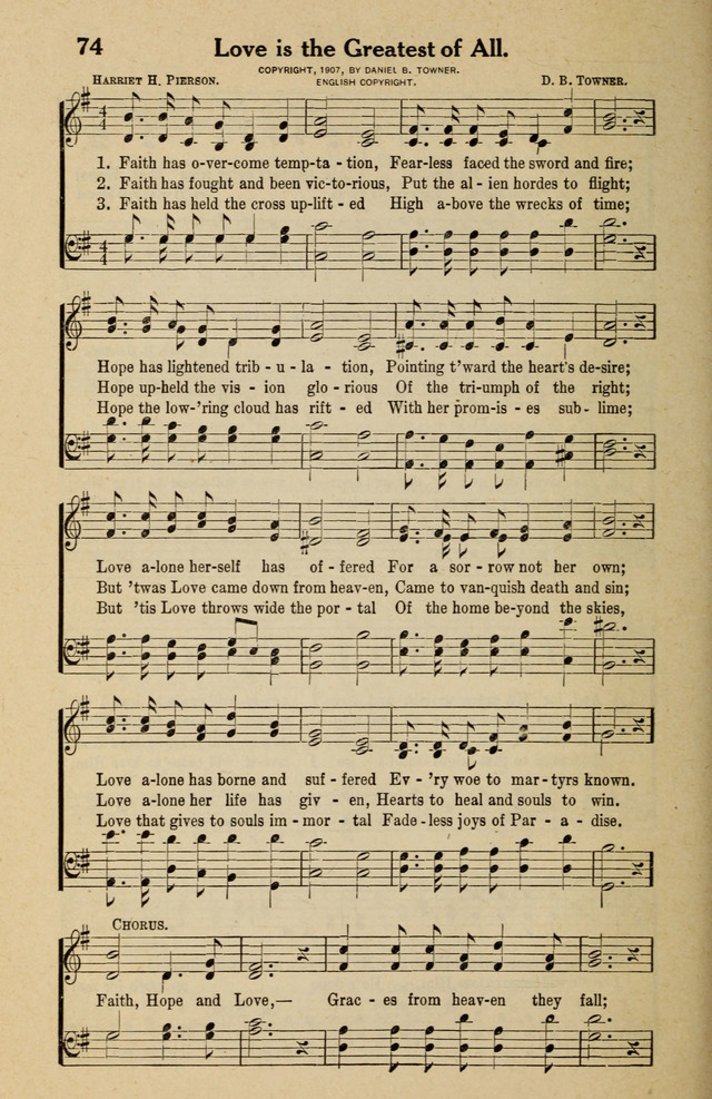 Famous Gospel Hymns page 74