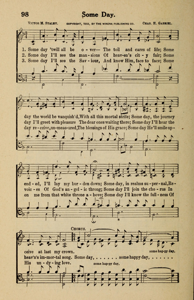 Famous Gospel Hymns page 98