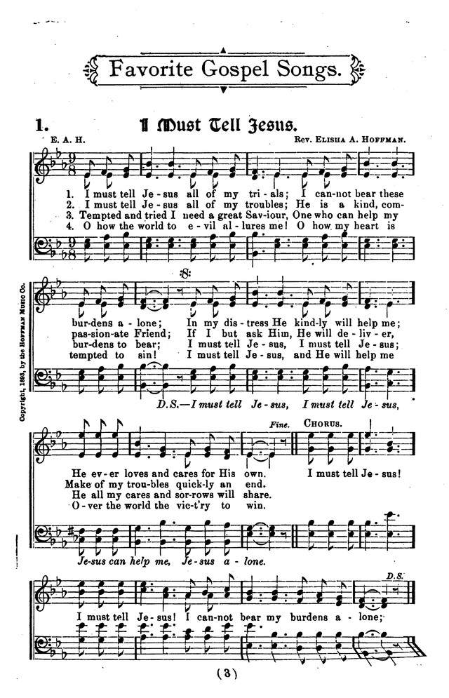 Favorite Gospel Songs page 1