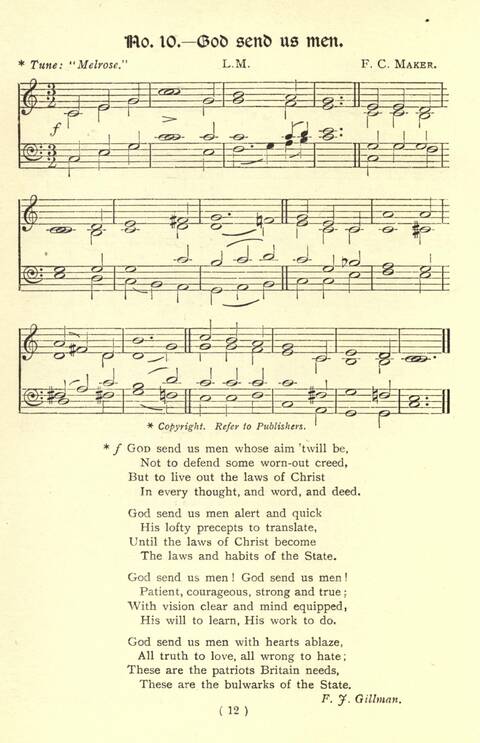 The Fellowship Hymn Book page 12