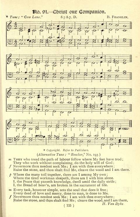 The Fellowship Hymn Book page 125
