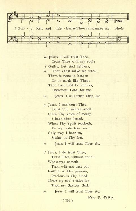 The Fellowship Hymn Book page 191