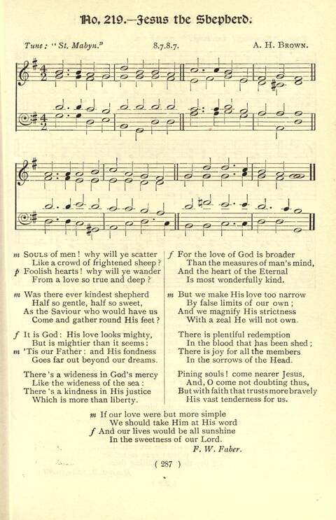 The Fellowship Hymn Book page 287