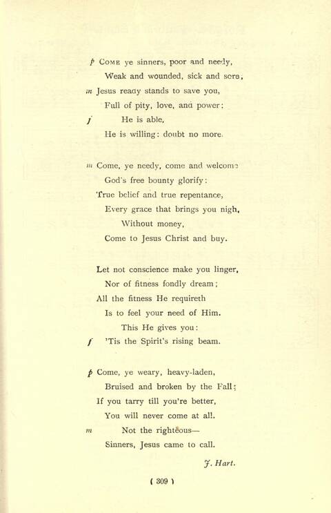 The Fellowship Hymn Book page 309