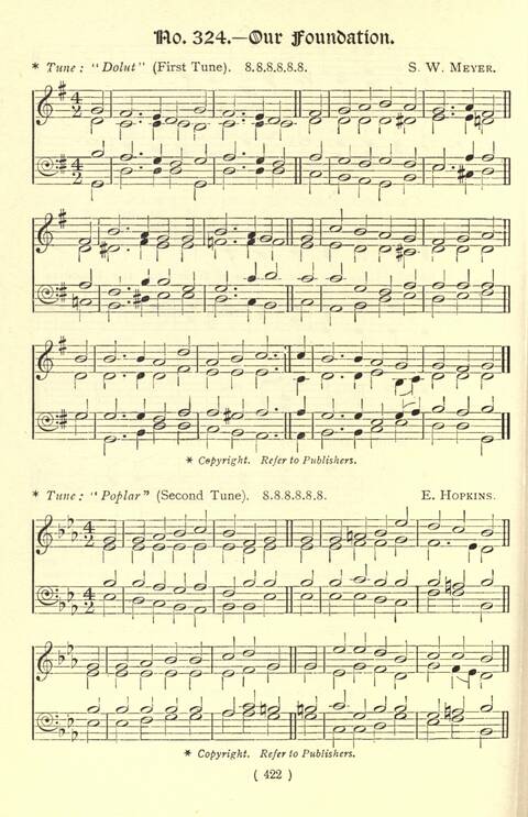 The Fellowship Hymn Book page 422