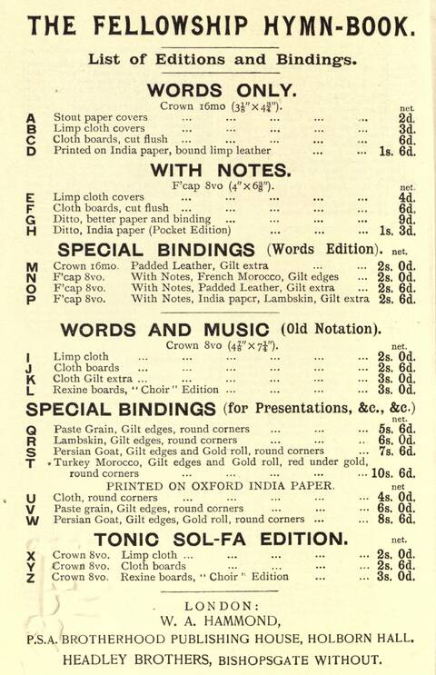 The Fellowship Hymn Book page 456