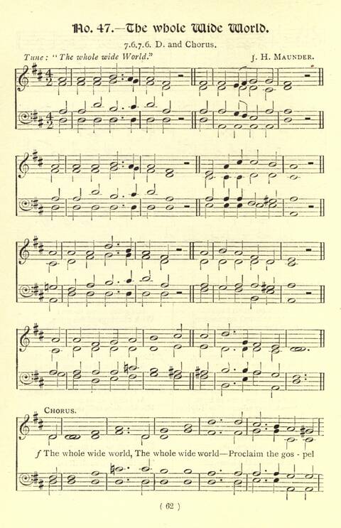 The Fellowship Hymn Book page 62