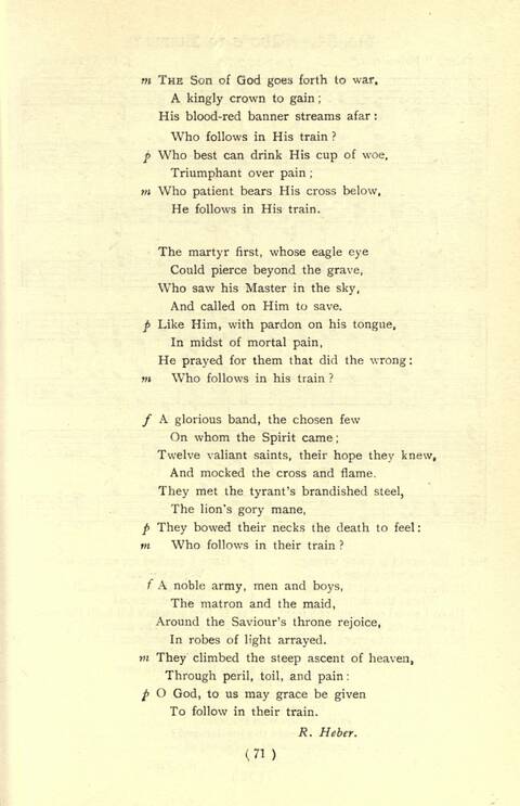 The Fellowship Hymn Book page 71