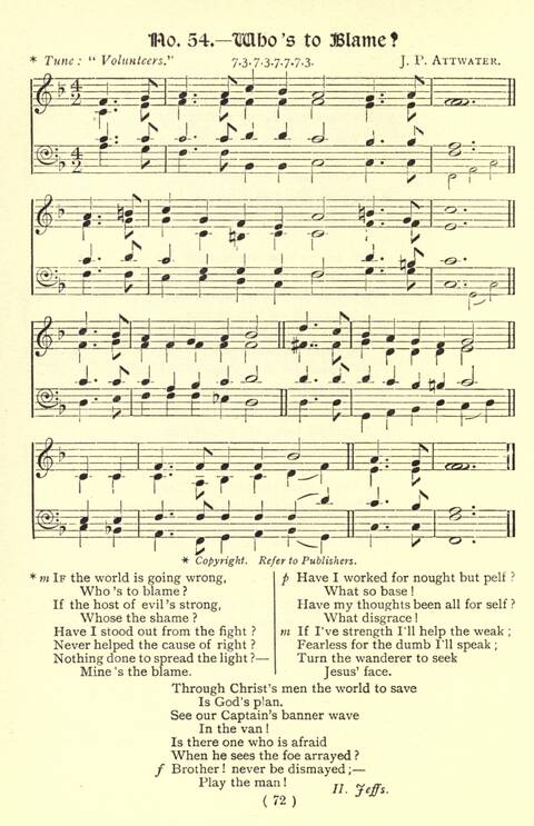 The Fellowship Hymn Book page 72