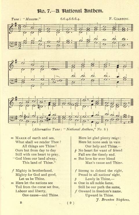 The Fellowship Hymn Book page 9