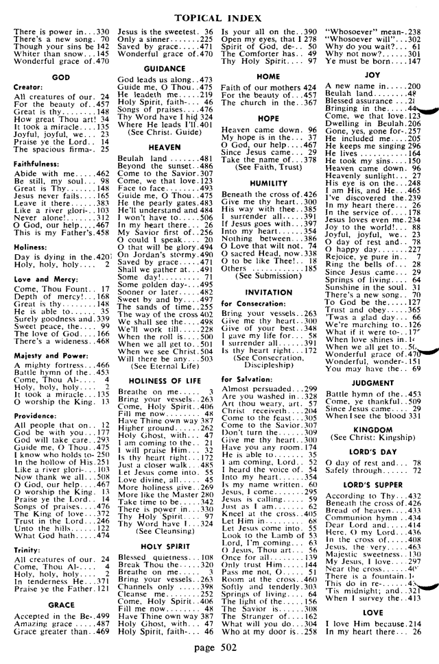 Favorite Hymns of Praise page 503