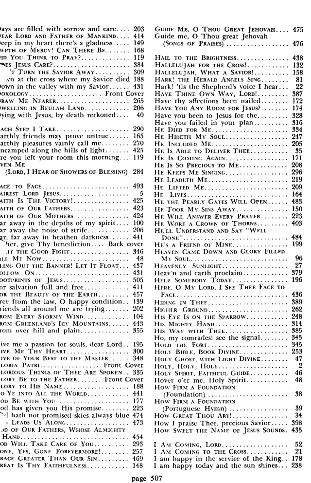 Favorite Hymns of Praise page 508