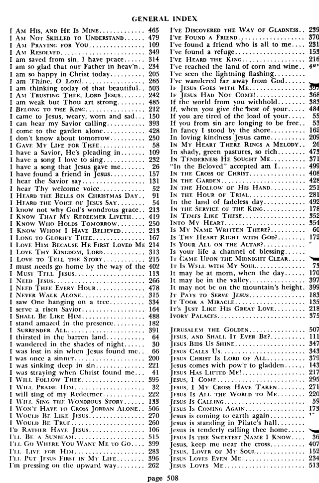 Favorite Hymns of Praise page 509