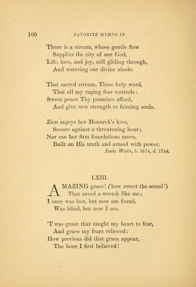 Favorite Hymns: in their original form page 100