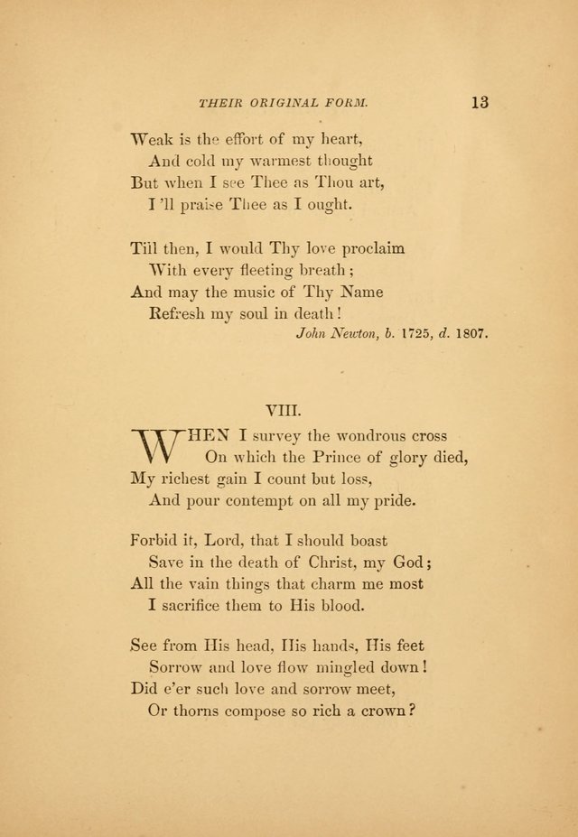 Favorite Hymns: in their original form page 13