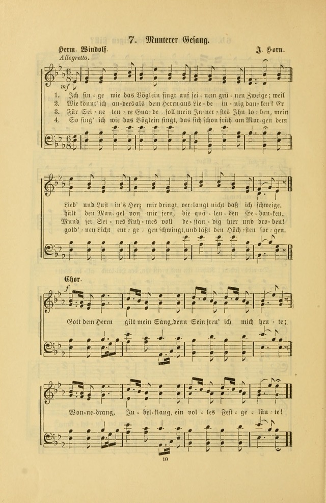 Frohe Lieder und Brüder-Harfe: eine Sammlung von Liedern für Sonntagschulen und Jugendvereine (Spezialle Aufl.) page 10